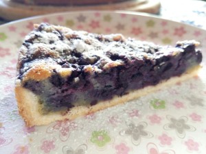Тарт с черникой и франжипаном