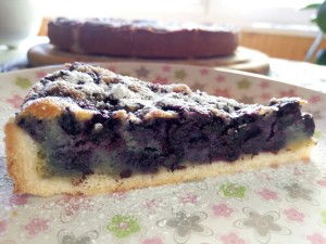 Тарт с черникой и франжипаном